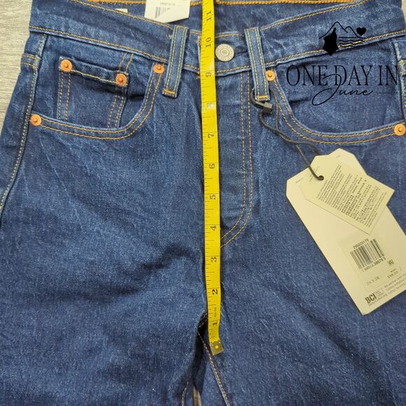 Levi's Button Fly 501 Skinny Jeans Size 24X28 (0) - Picture 4 of 6